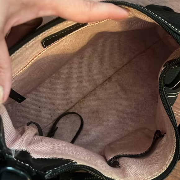 DOONEY BOURKE BLACK PEBBLED LEATHER HOBO - Picture 5 of 16